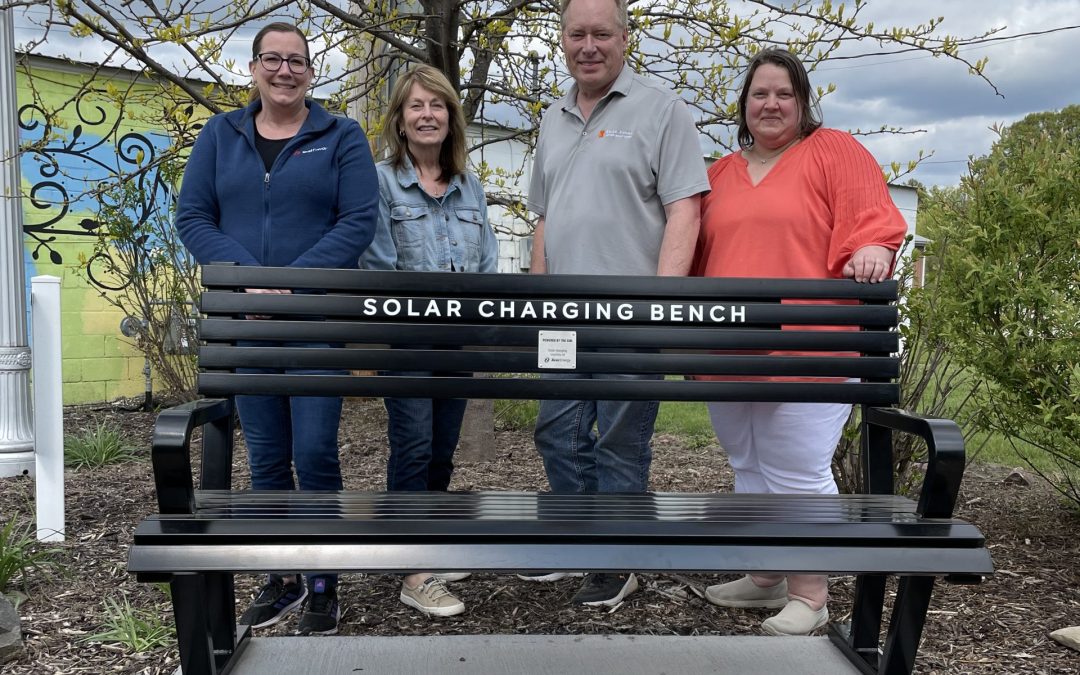 Solar Bench Added To The Reading Garden