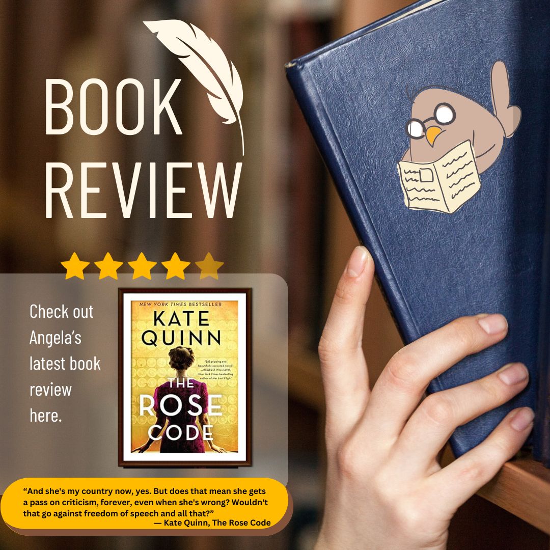 Book review logo-The rose code by Kate Quinn